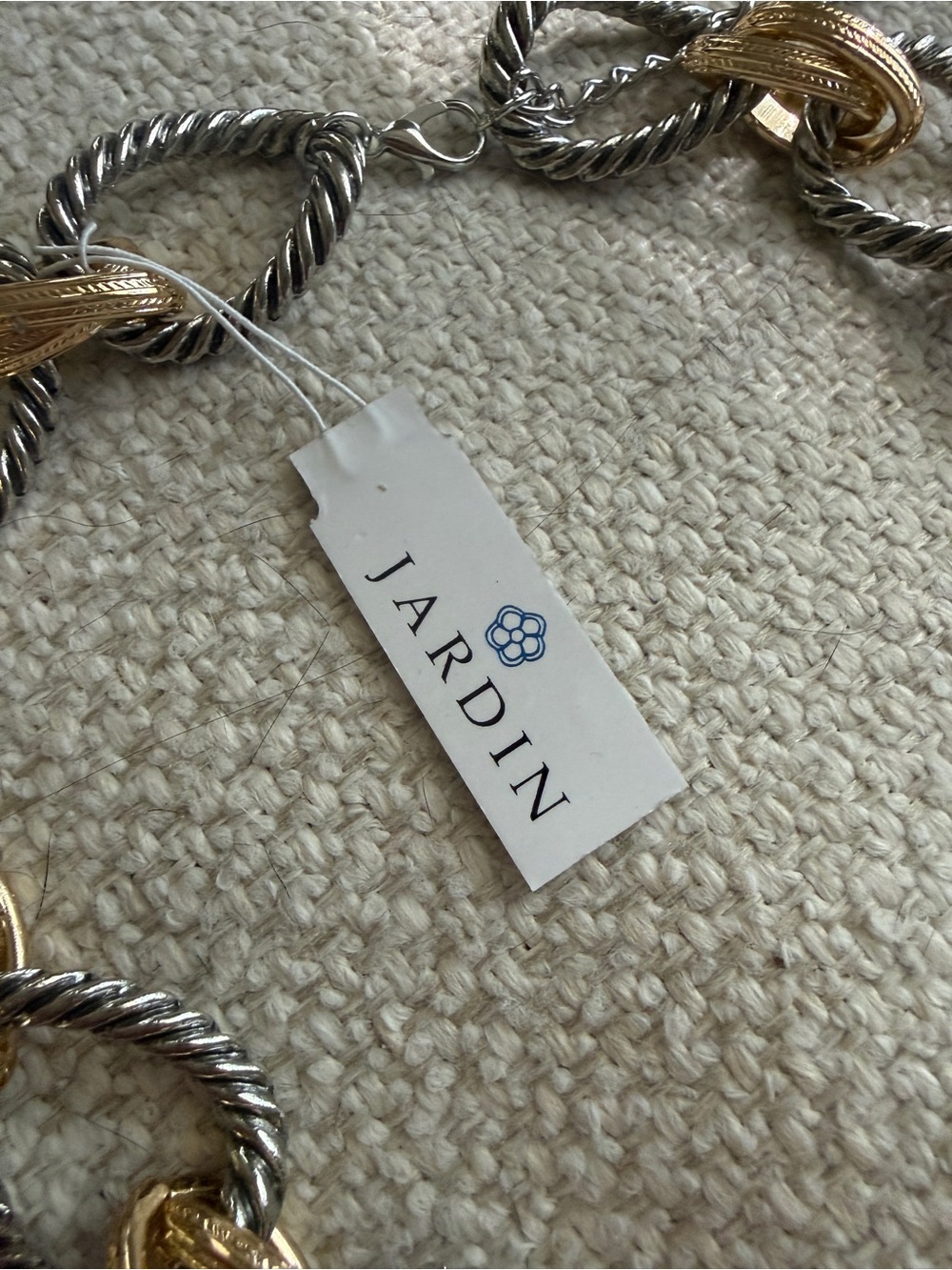 Jardin 2 Tone Chunky Coin Statement Necklace NWT - Picture 5 of 5